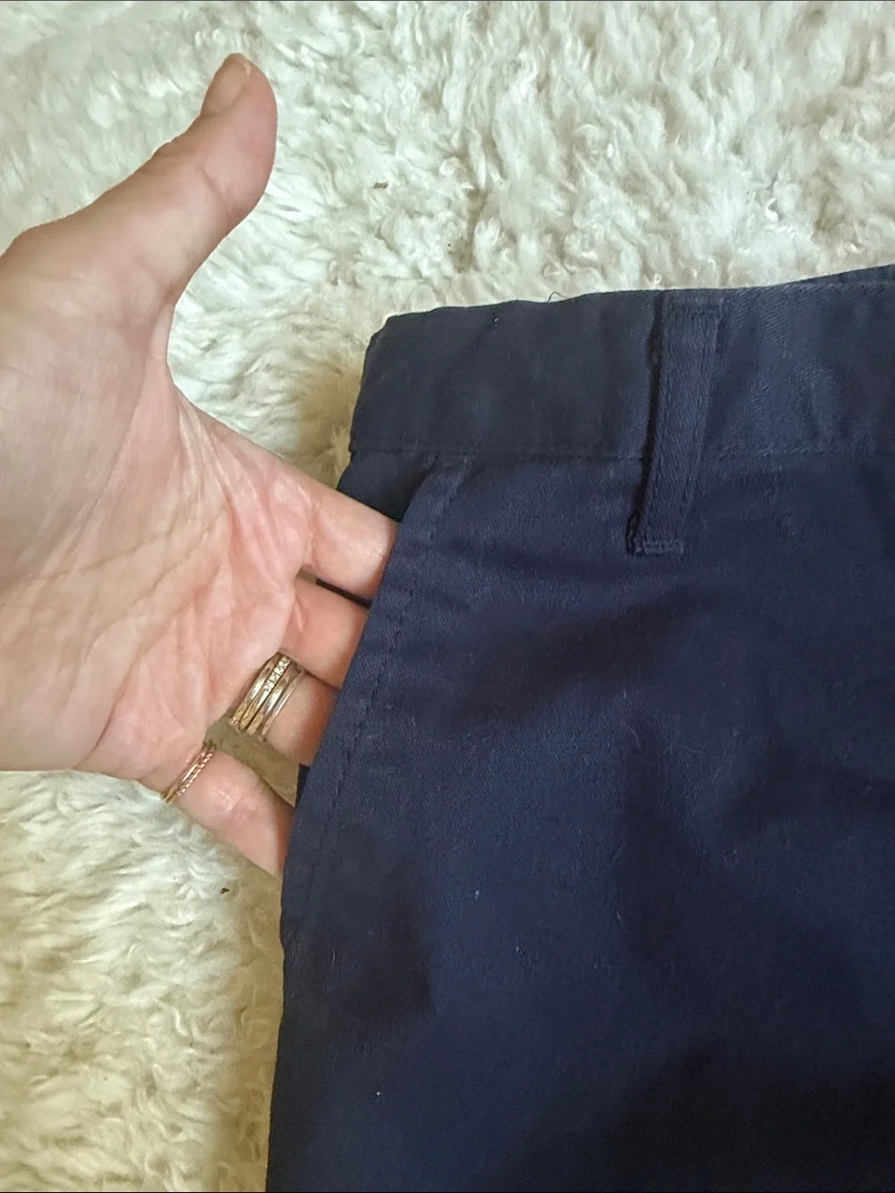 NWOT - Old Navy Kids Build In Flex Navy Dress Pants